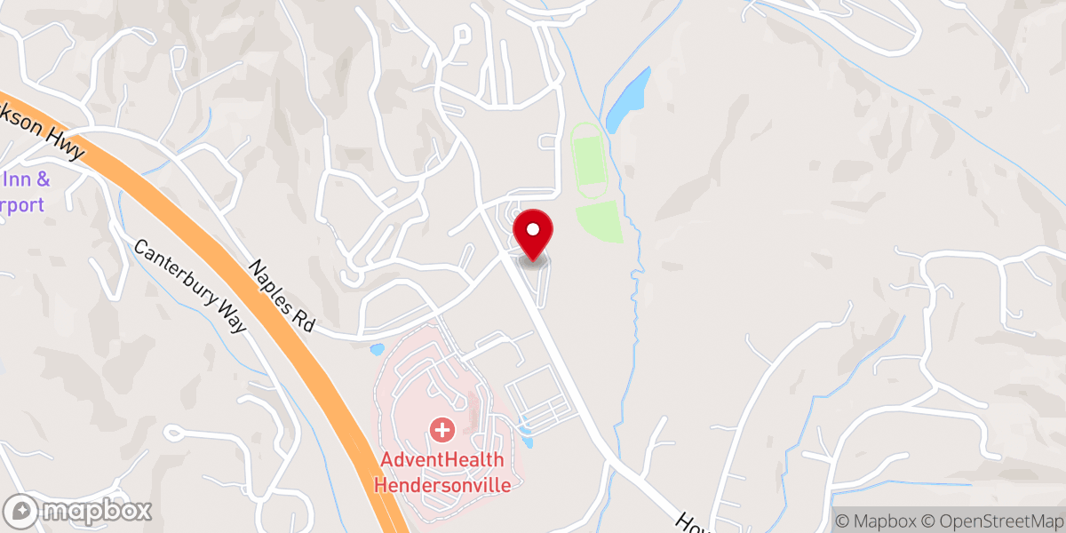 Map showing location of Fletcher Seventh-day Adventist Church