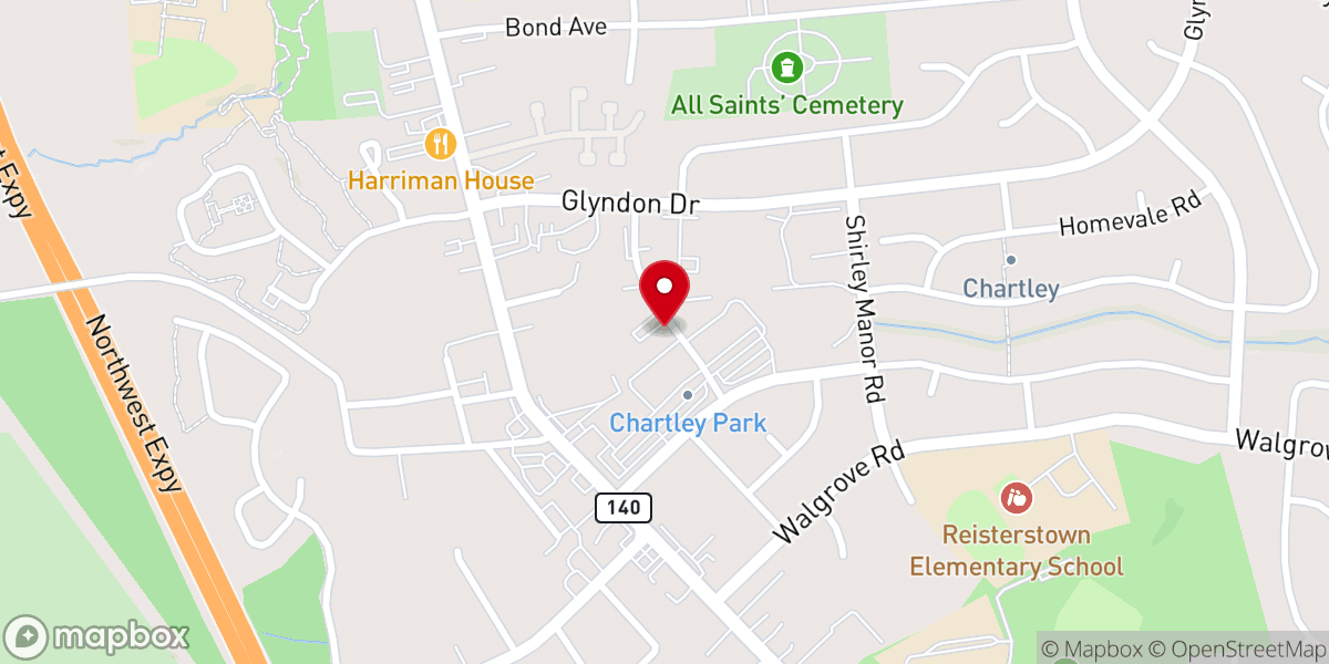 Map showing location of Church of Christ Northwest