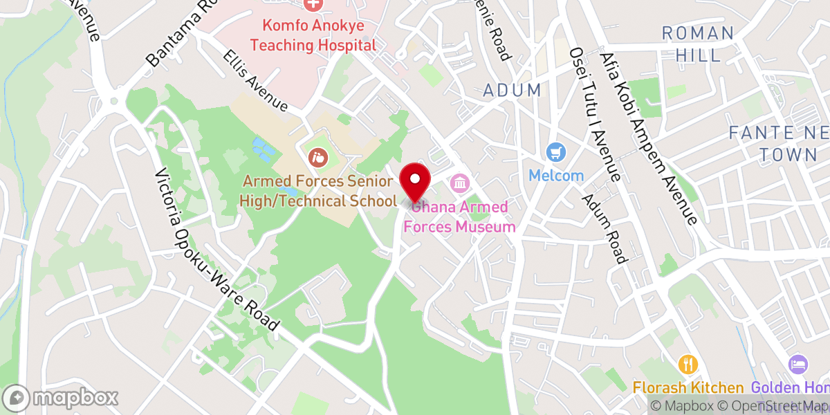 Map showing location of St. George's Church