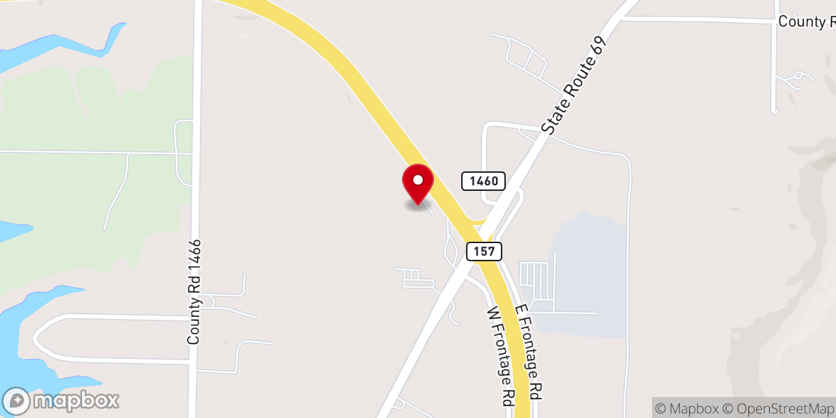 Map showing location of Highway 157 Church of Christ