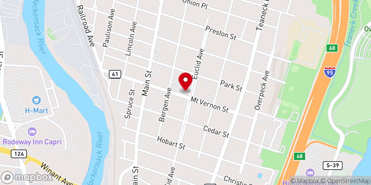 Map showing location of St. Francis of Assisi Parish