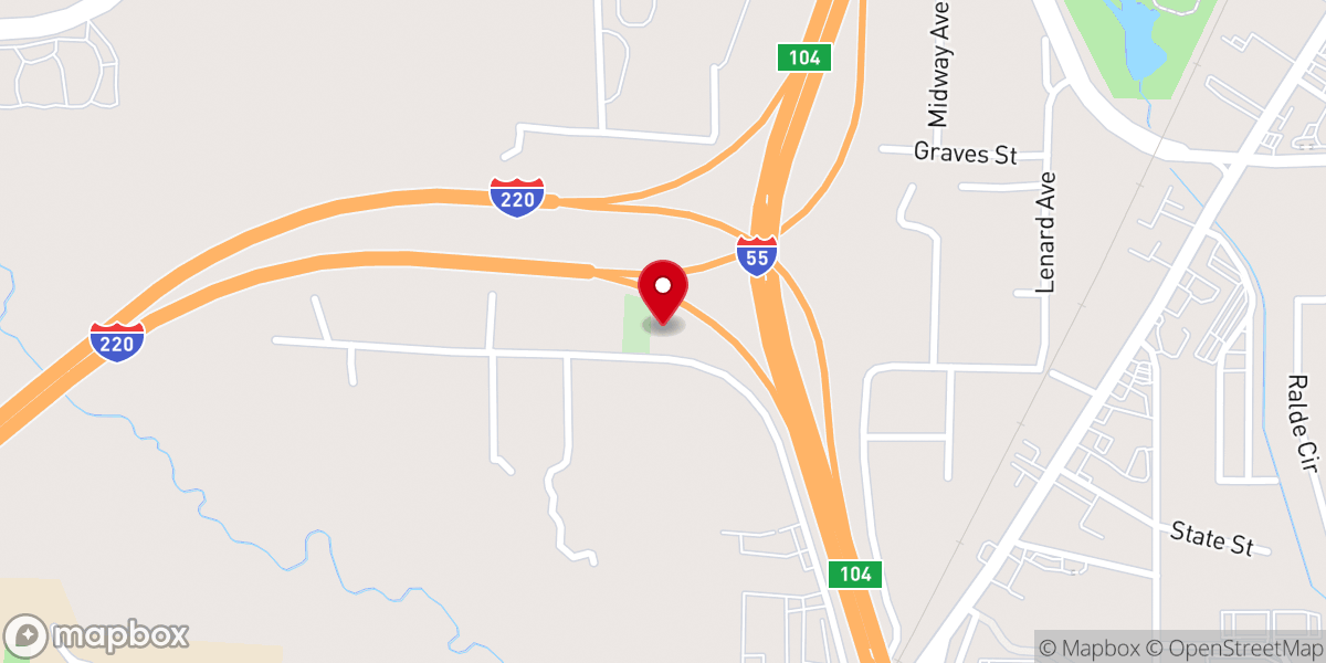 Map showing location of Greater Richmond Grove Missionary Baptist Church