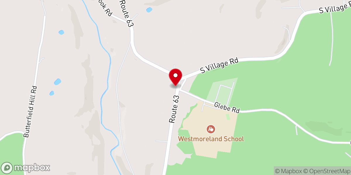 Map showing location of Barn and Thistle