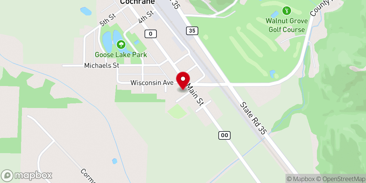 Map showing location of Christ Lutheran Church