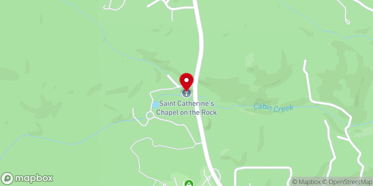Map showing location of Saint Catherine's Chapel on the Rock