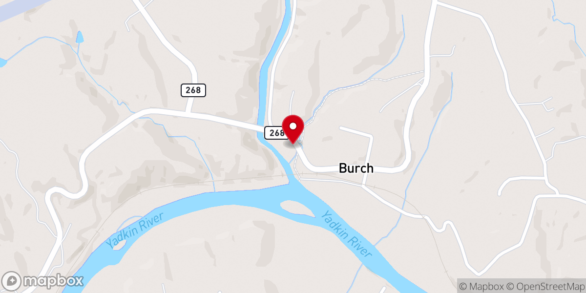 Map showing location of Shiloh Primitive Baptist Church