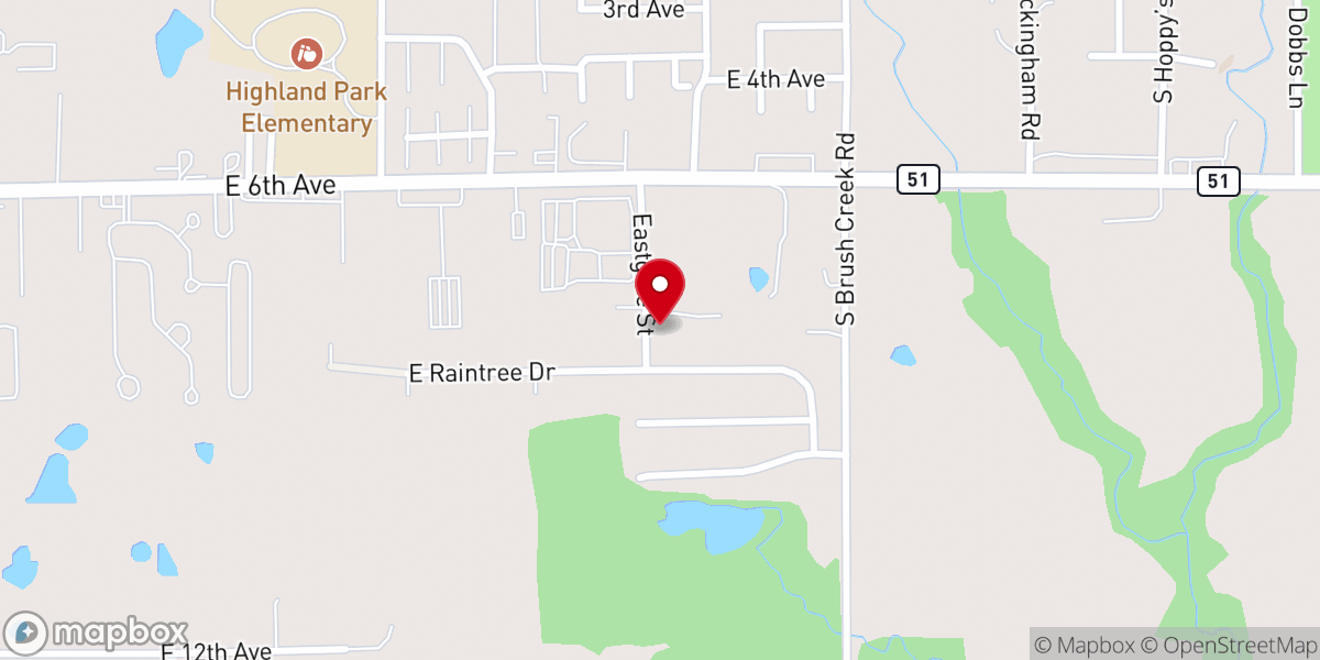 Map showing location of Victory Life Stillwater