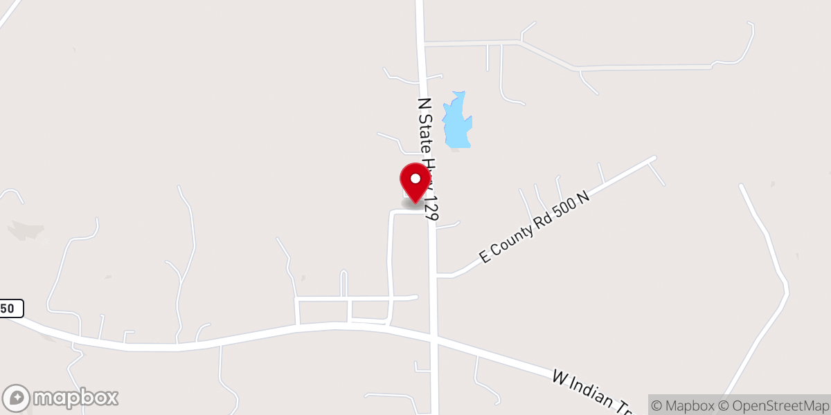 Map showing location of Delaware United Methodist Church
