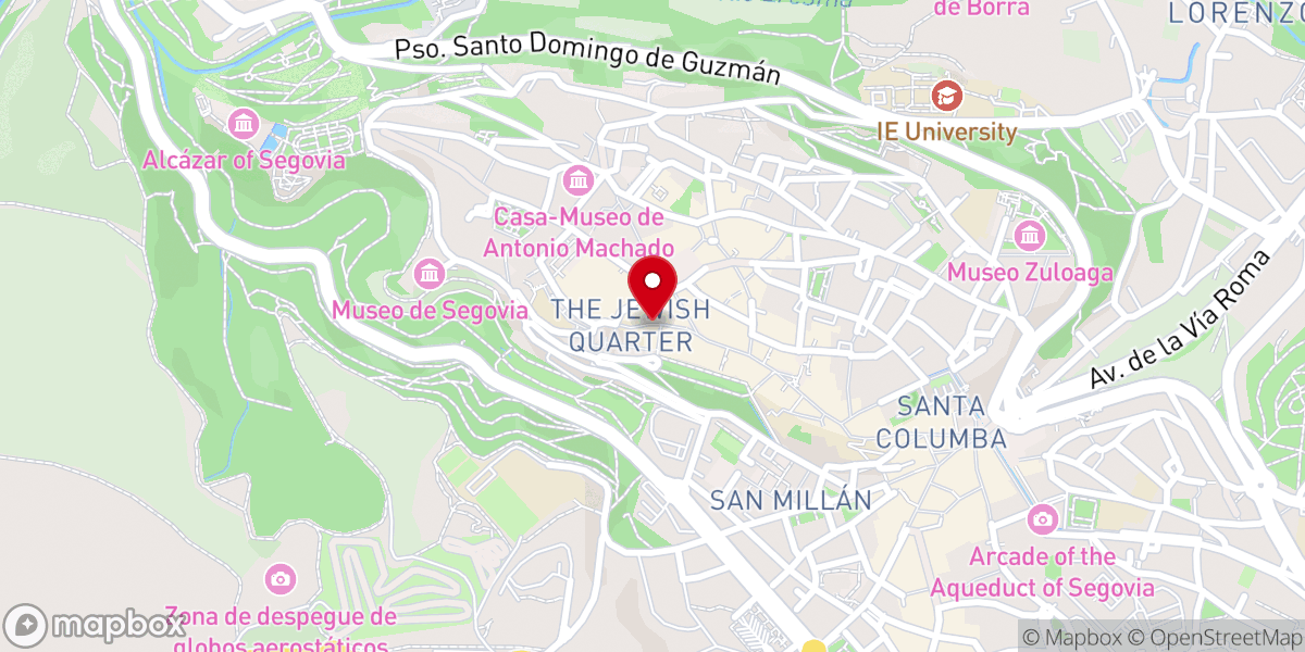 Map showing location of Iglesia de Adoración Eucarística