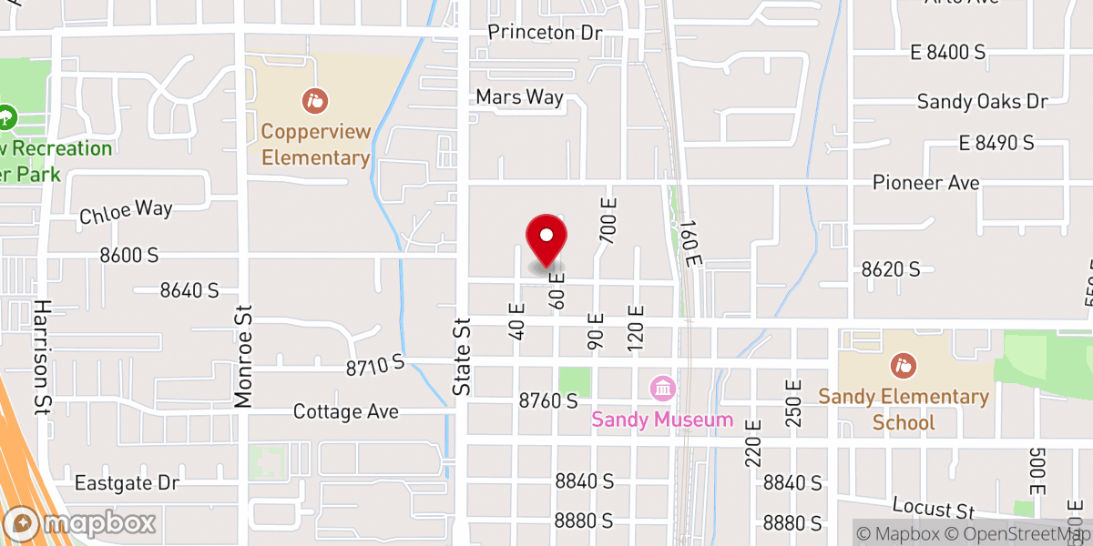 Map showing location of Berean Bible Church