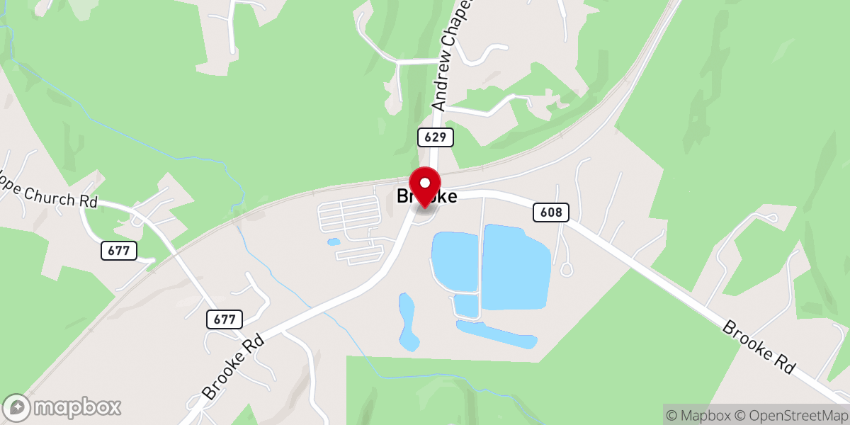 Map showing location of Andrew Chapel United Methodist