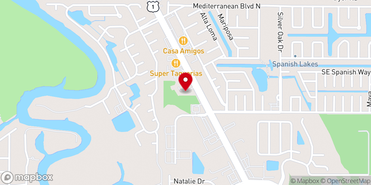 Map showing location of Mustard Seed Ministries Port St. Lucie Location