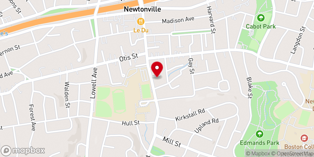 Map showing location of United Methodist Church of Newton