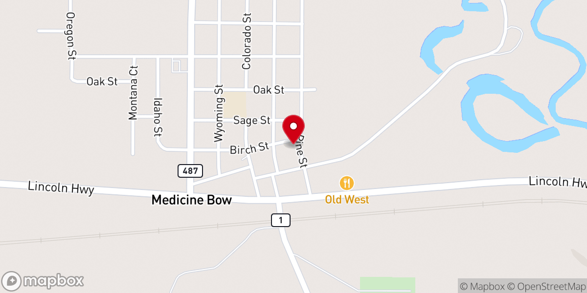 Map showing location of St. Lukes Episcopal Church