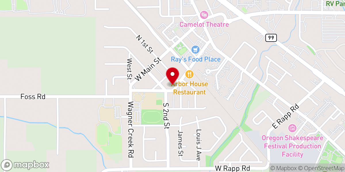 Map showing location of Lifegate Church of Talent Oregon