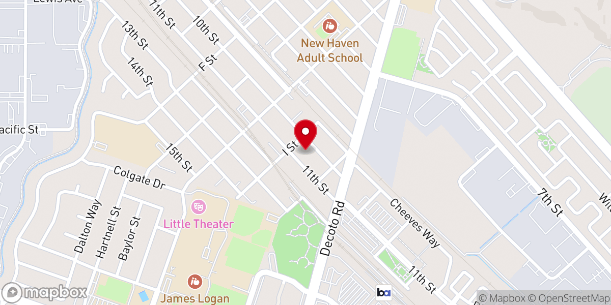 Map showing location of Primera Iglesia Bautista - Casa de Oración/First Baptist Church - House of Prayer
