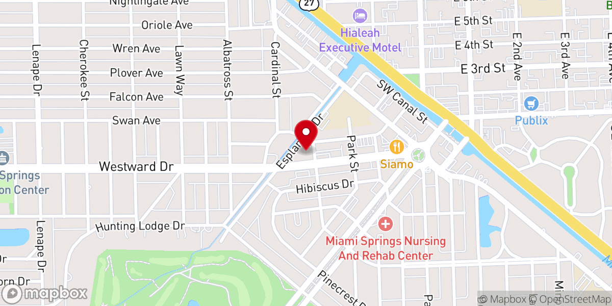 Map showing location of Crossbridge Church