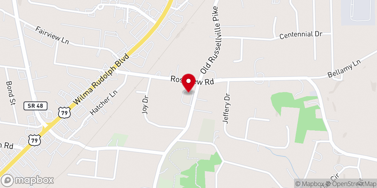 Map showing location of Vineyard Church