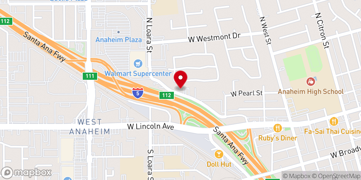 Map showing location of Southern California Mennonite Mission