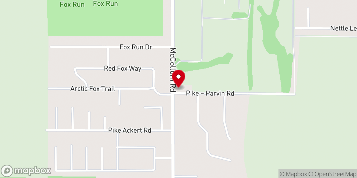 Map showing location of Grace Chapel Primitive Baptist Church