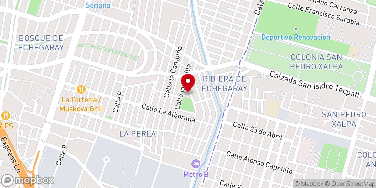 Map showing location of Parroquia de La Asunción de la Vírgen María