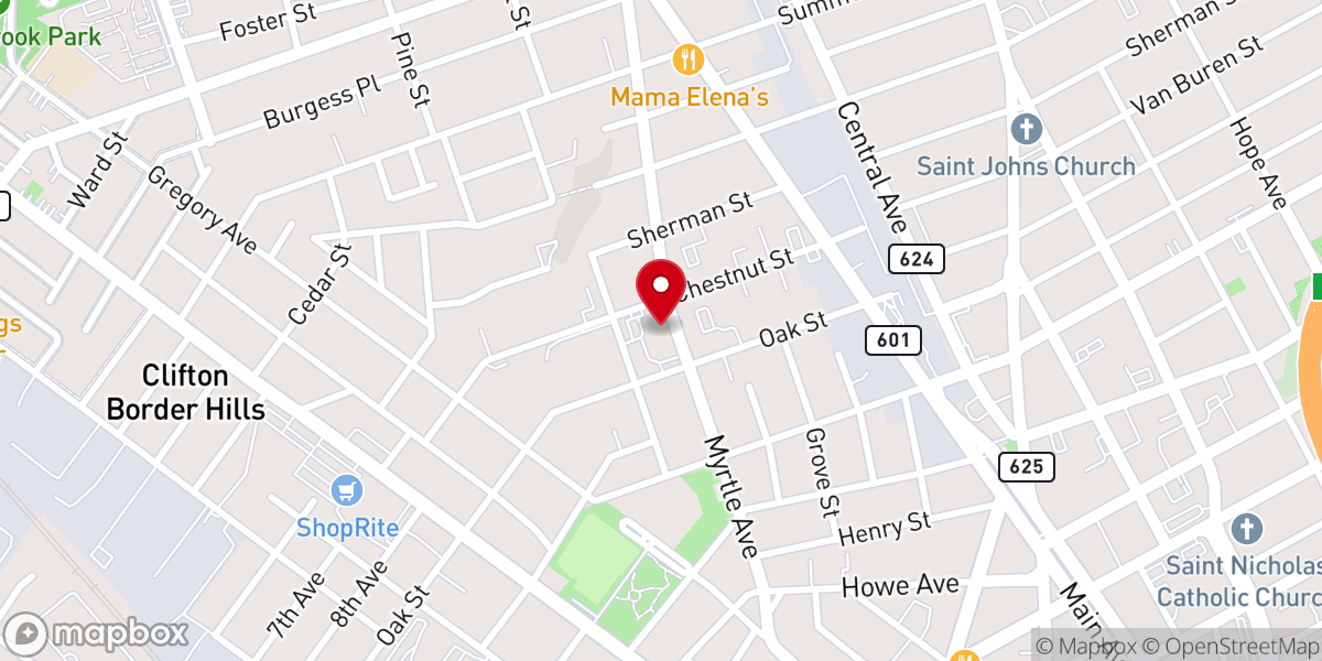 Map showing location of St Anthony of Padua Roman Catholic Church