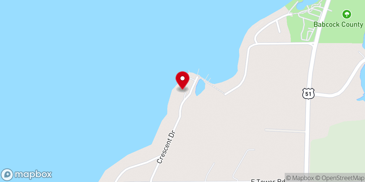 Map showing location of Lake Waubesa Bible Camp