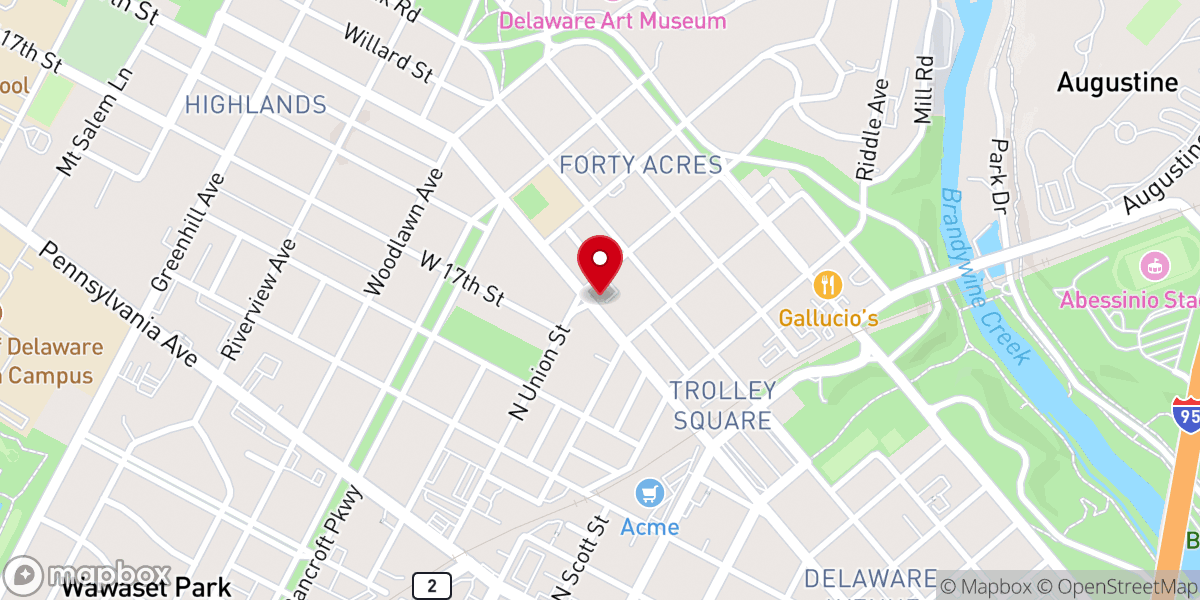 Map showing location of The Dialog, Newspaper of the Catholic Diocese of Wilmington