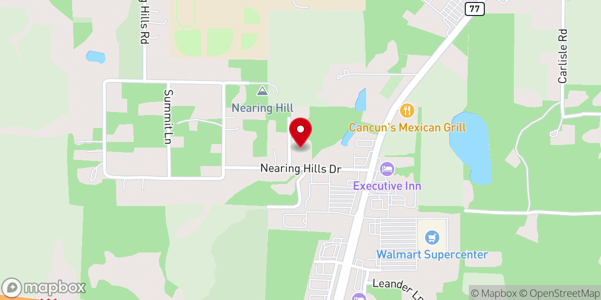 Map showing location of Berean Baptist Church
