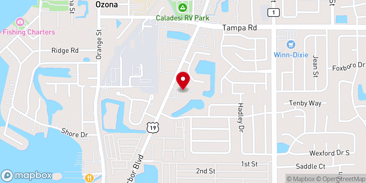 Map showing location of Berea Baptist Church