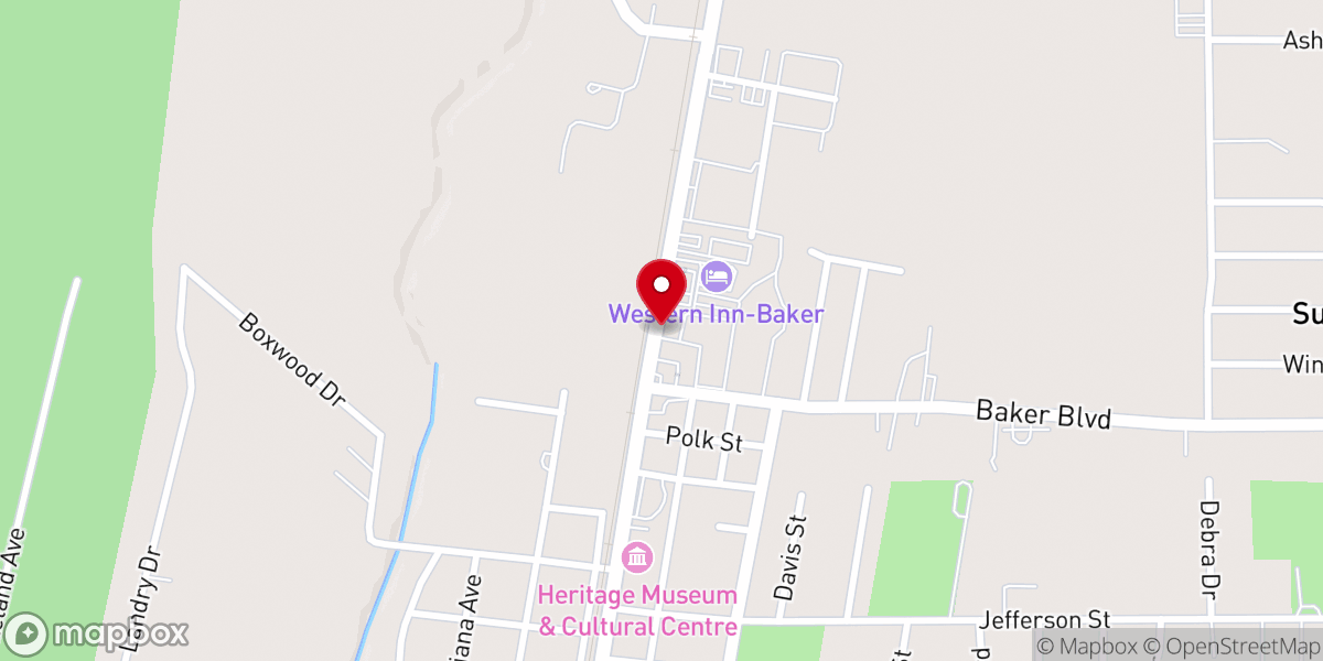 Map showing location of United Family Worship Center