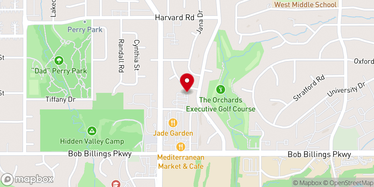 Map showing location of First Baptist Church - Food Pantry