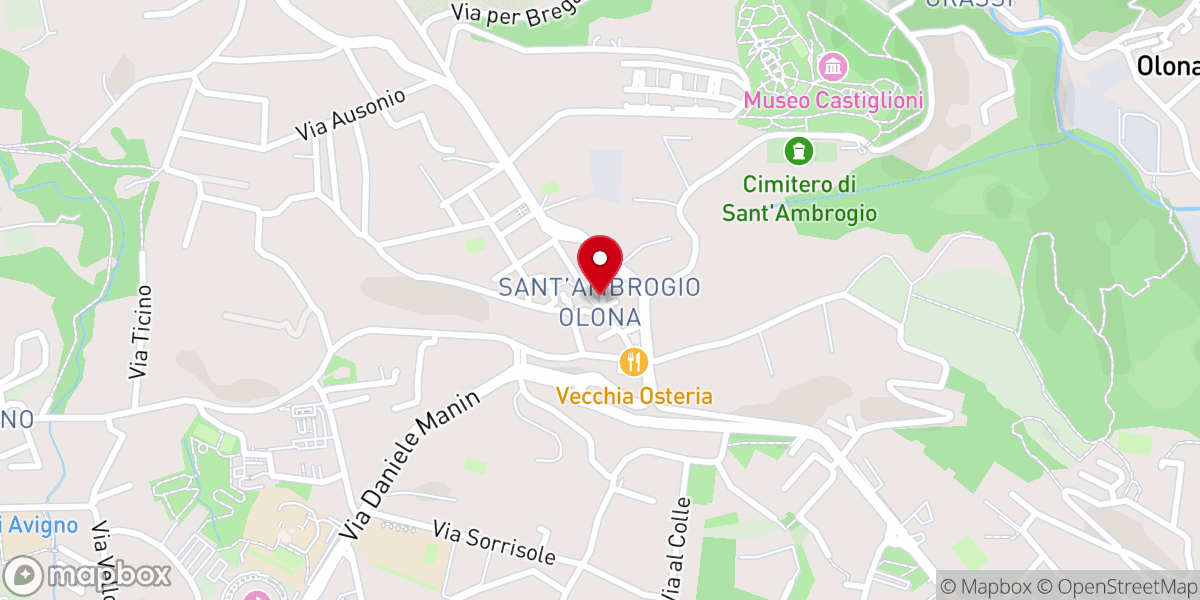 Map showing location of Vecchia Chiesa di S. Ambrogio