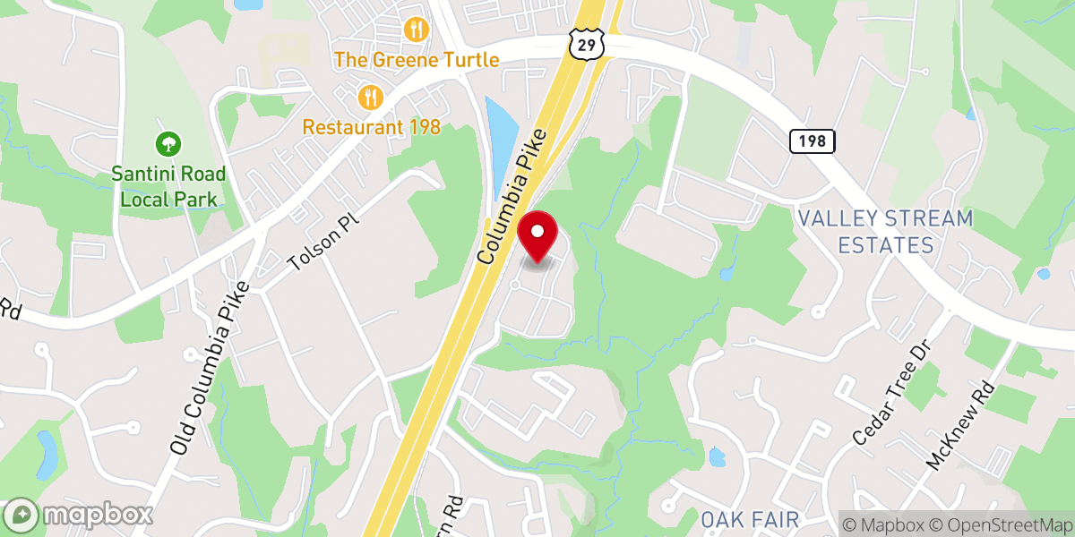 Map showing location of Faithful & True Christian Center