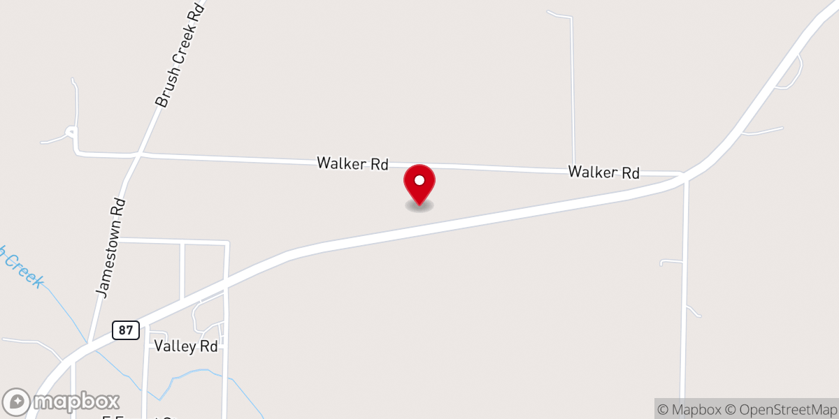 Map showing location of New Life Christian Center