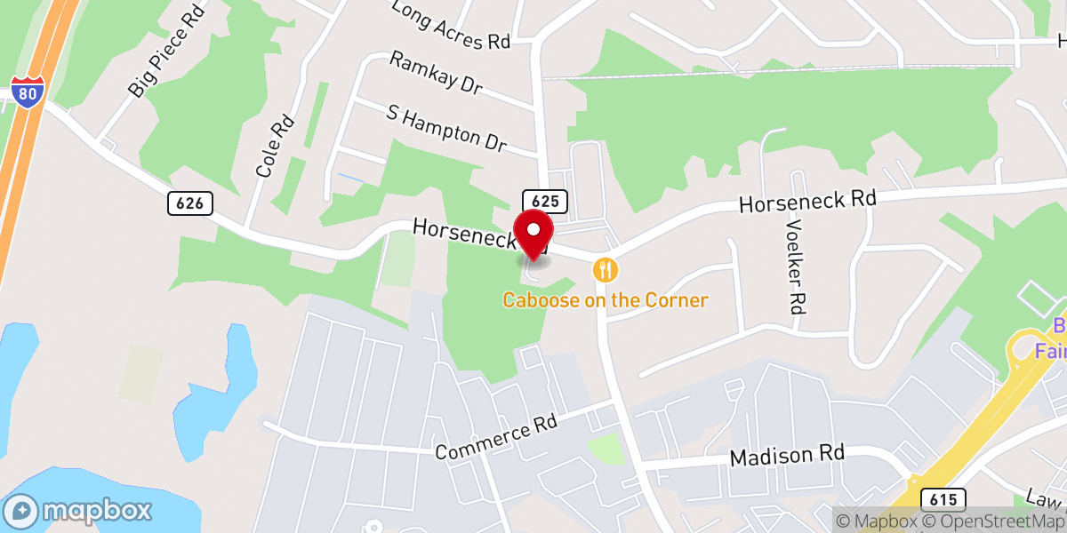 Map showing location of Real Life Church