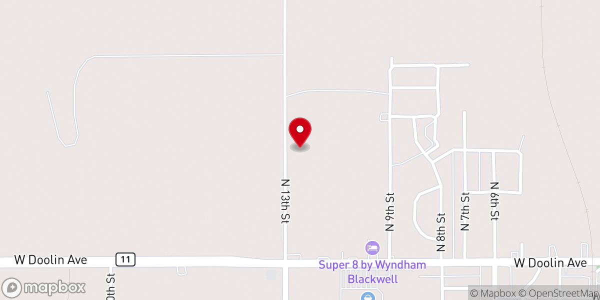 Map showing location of Victory Fellowship Church