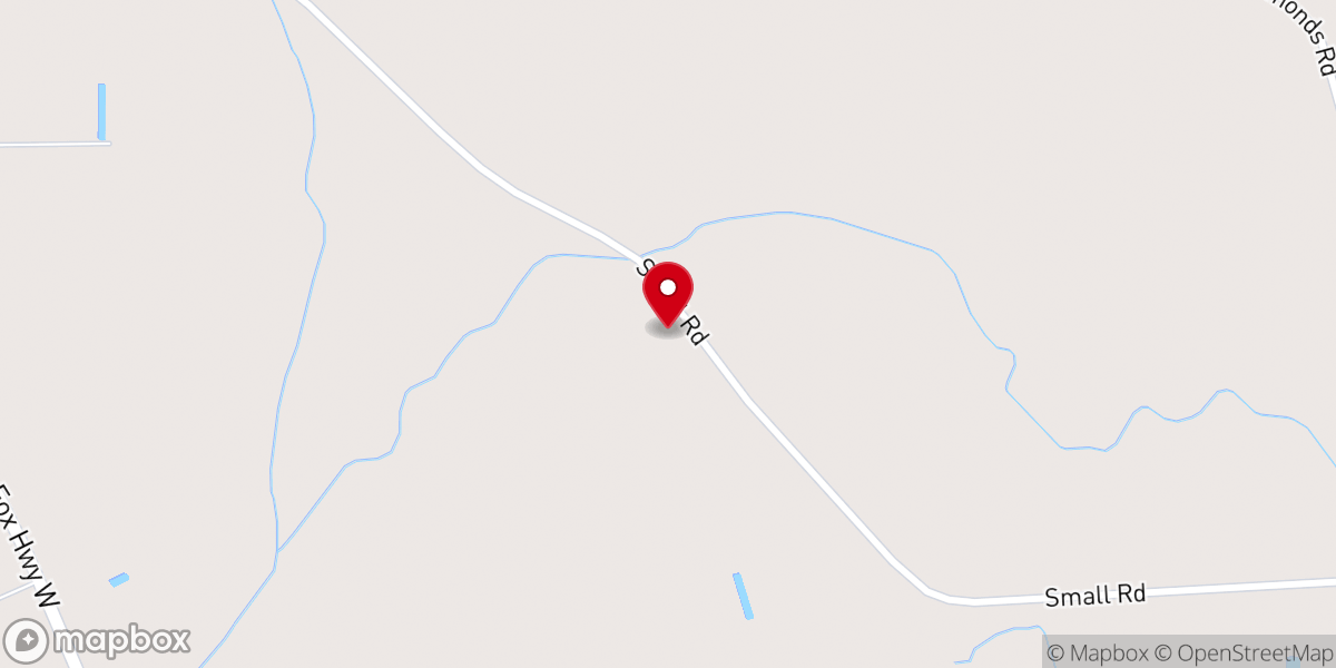 Map showing location of Cypress Branch PFWB Church