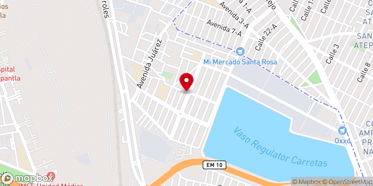 Map showing location of Iglesia Cristiana Eben-Ezer