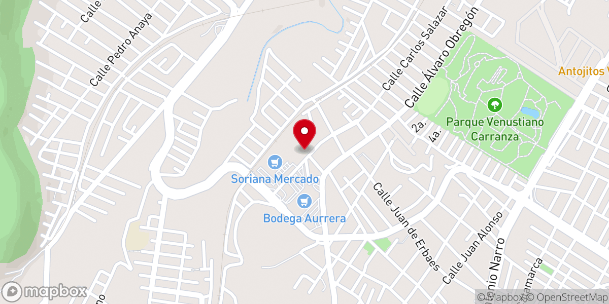 Map showing location of Casa de Rescate Cristo Vive Saltillo