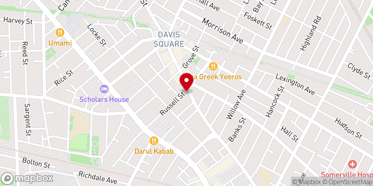 Map showing location of Seven Hills Presbyterian Church
