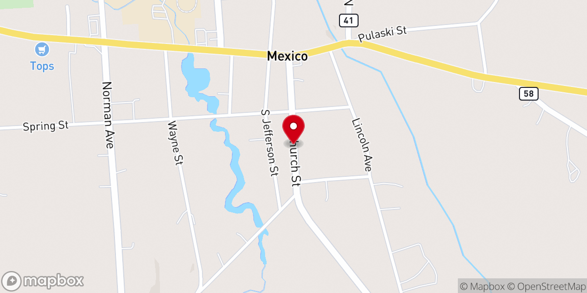 Map showing location of Xtreme Cheer of Oswego County