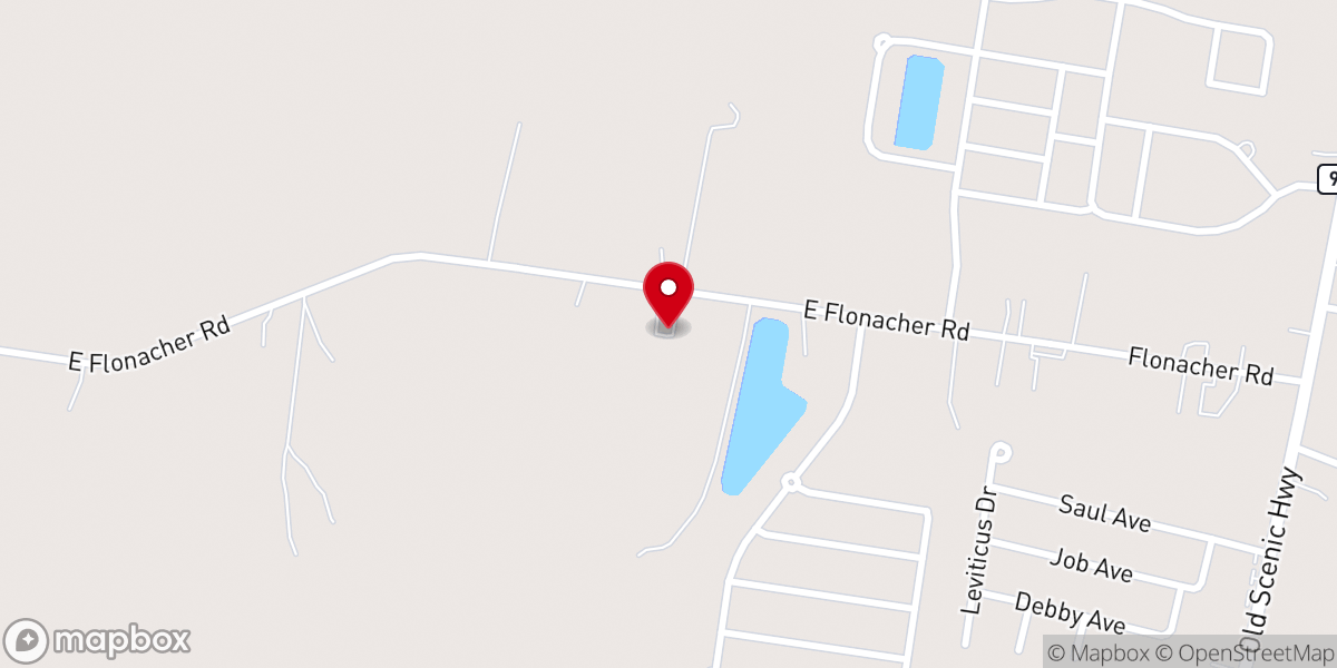 Map showing location of Greater New Hope Baptist Church
