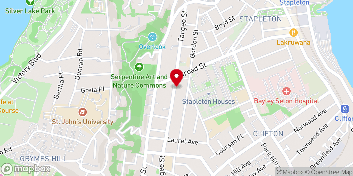 Map showing location of Christ Apostolic Church