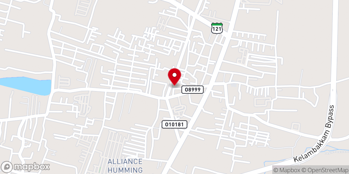 Map showing location of St Mary's Jacobite Syrian Orthodox Church