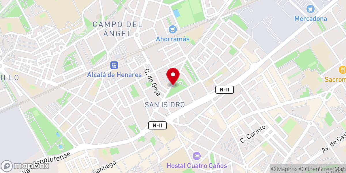 Map showing location of Ermita de San Isidro