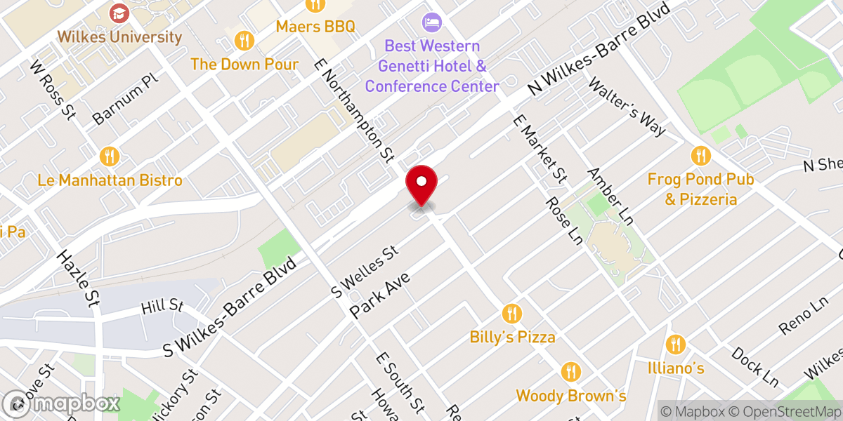 Map showing location of Christian Assembly Church