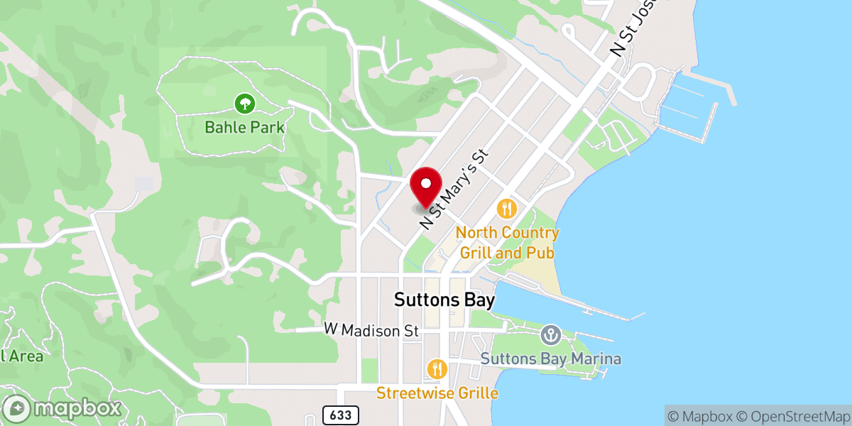 Map showing location of First Lutheran Church