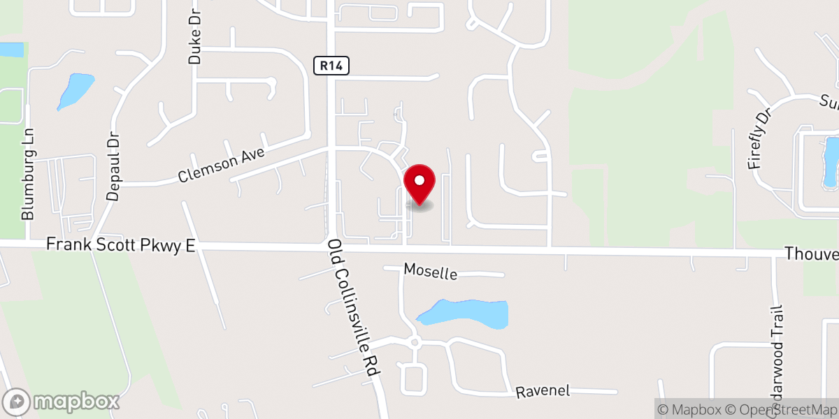 Map showing location of Community Bible Church