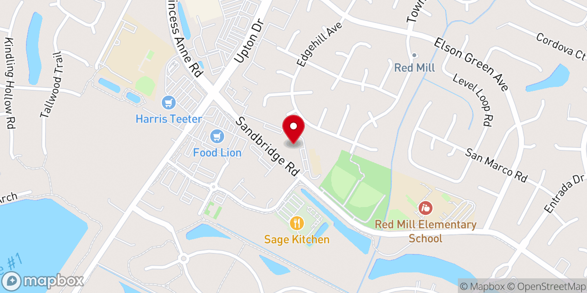 Map showing location of St. John the Apostle Roman Catholic Church